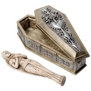 Bride of the Dark Kiss Casket & Figure Resin Decor New in Box